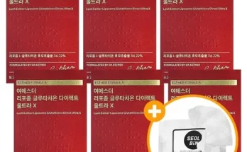 알뜰 쇼핑족 주목!! 여에스더 리포좀 글루타치온 다이렉트 울트라X 6박스 베스트 상품